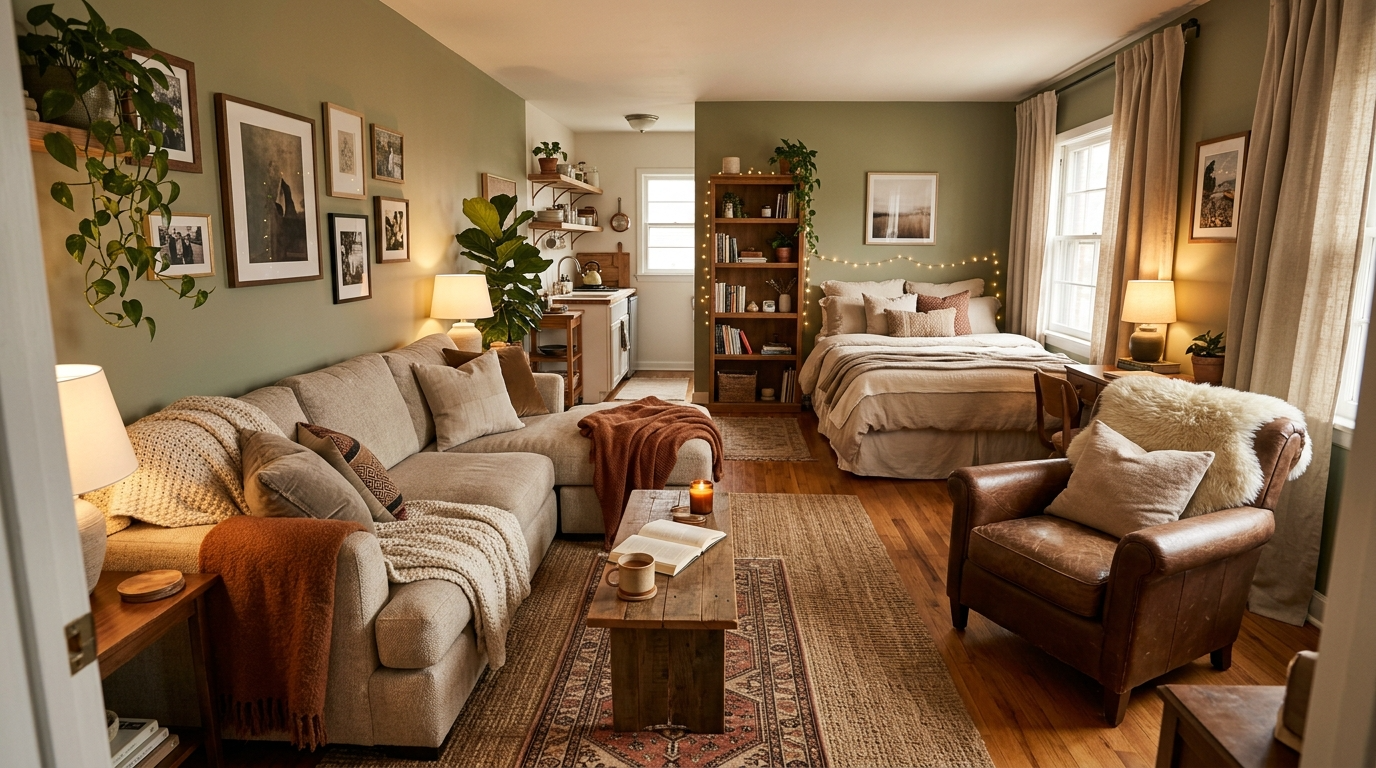 Space-Saving Studio Apartment Layout Ideas for Small Living idea 11