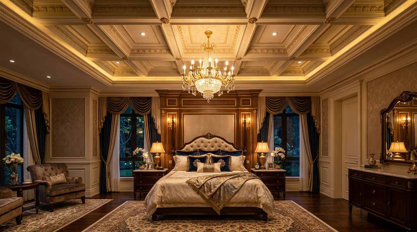 Stylish Bedroom Ceiling Design Ideas for Added Drama idea 3