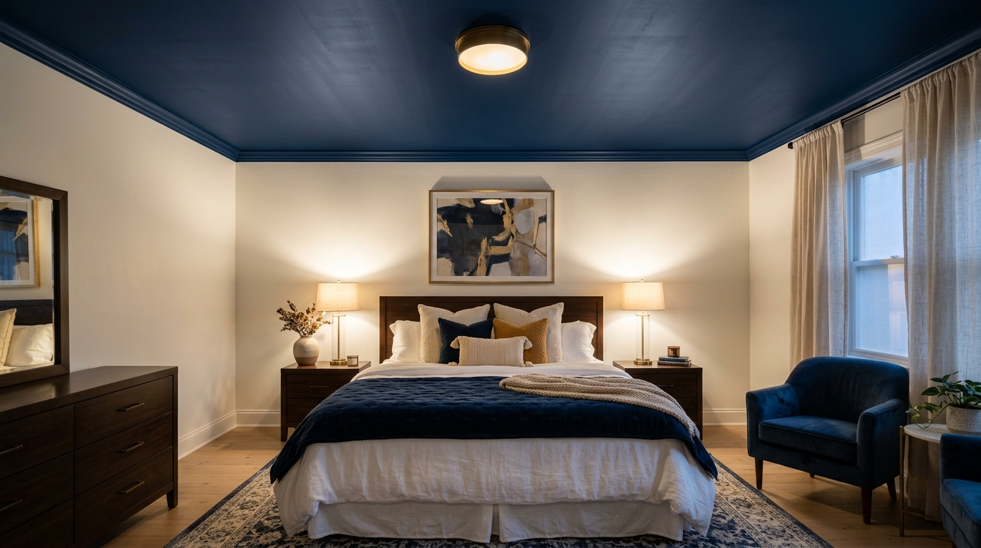 Stylish Bedroom Ceiling Design Ideas for Added Drama idea 5