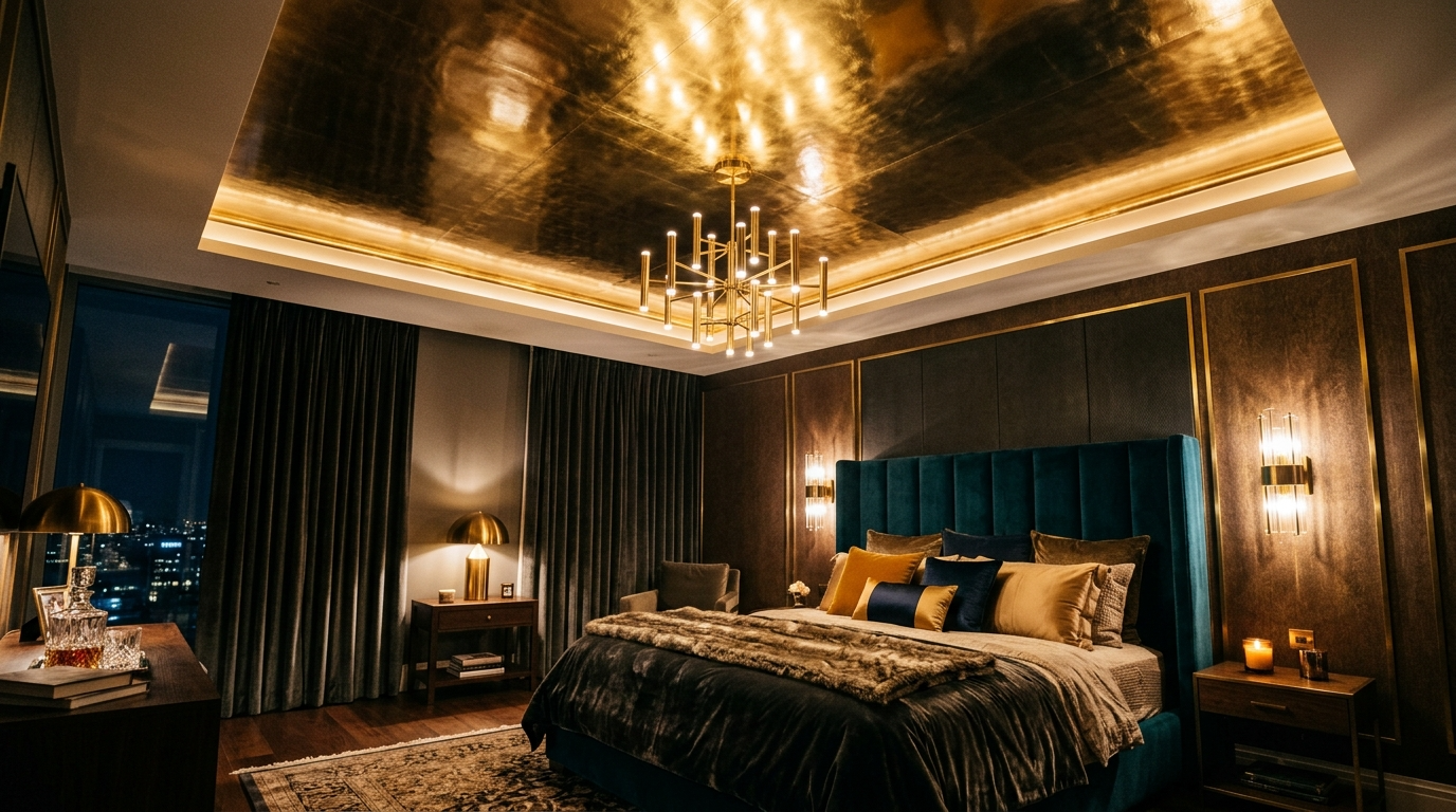 Stylish Bedroom Ceiling Design Ideas for Added Drama idea 9