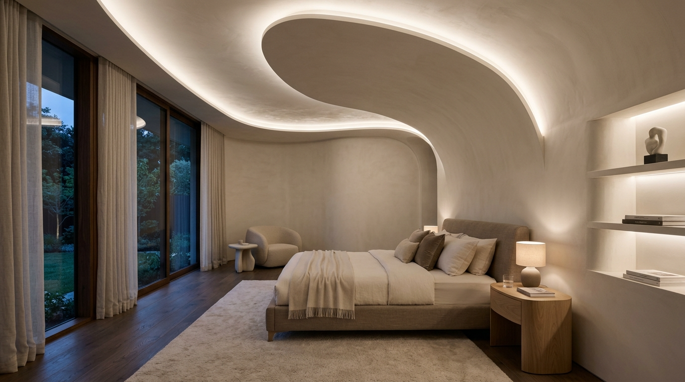 Stylish Bedroom Ceiling Design Ideas for Added Drama idea 11