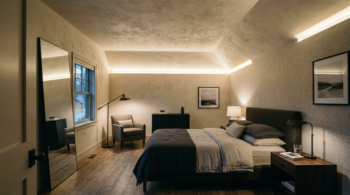 Stylish Bedroom Ceiling Design Ideas for Added Drama idea 15