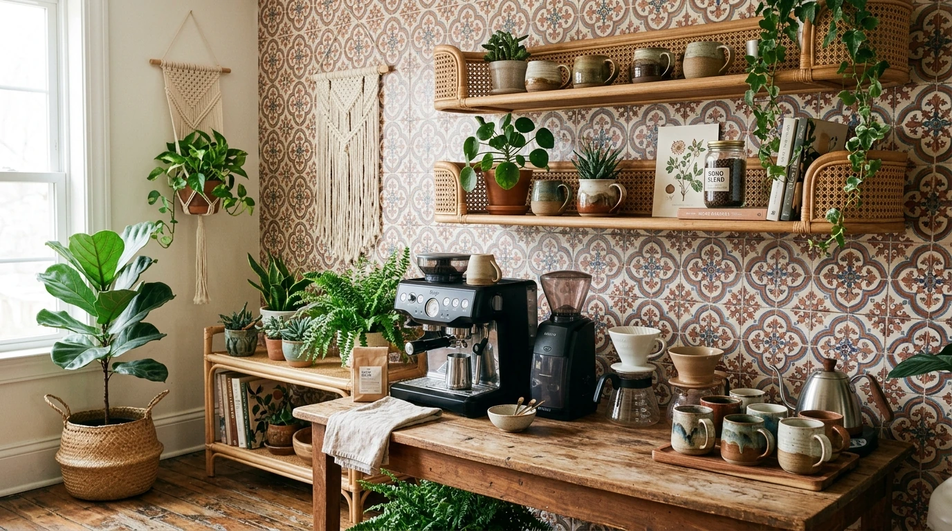 Trendy Coffee Bar Station Ideas for Home Cafes idea 7