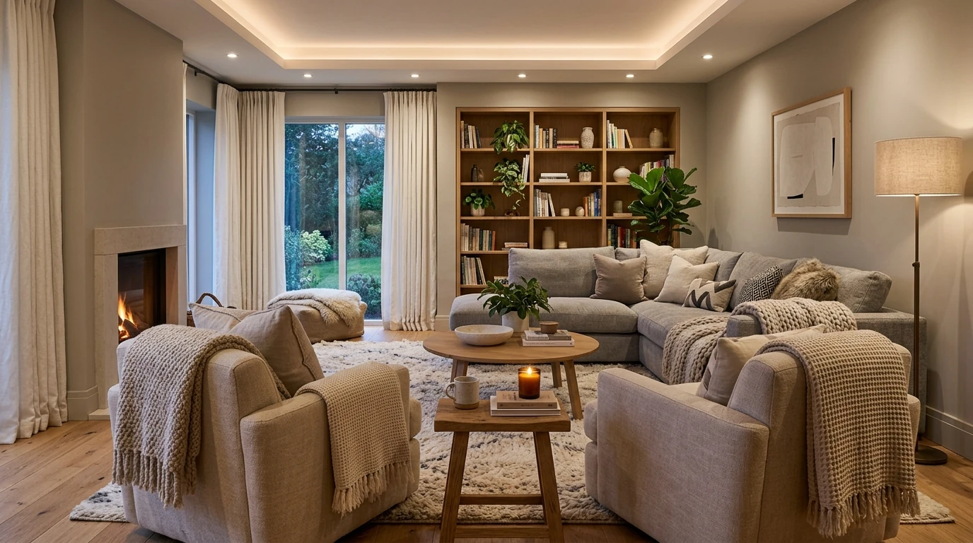 Warm Cosy Living Room Ideas for Comfortable Evenings In idea 9