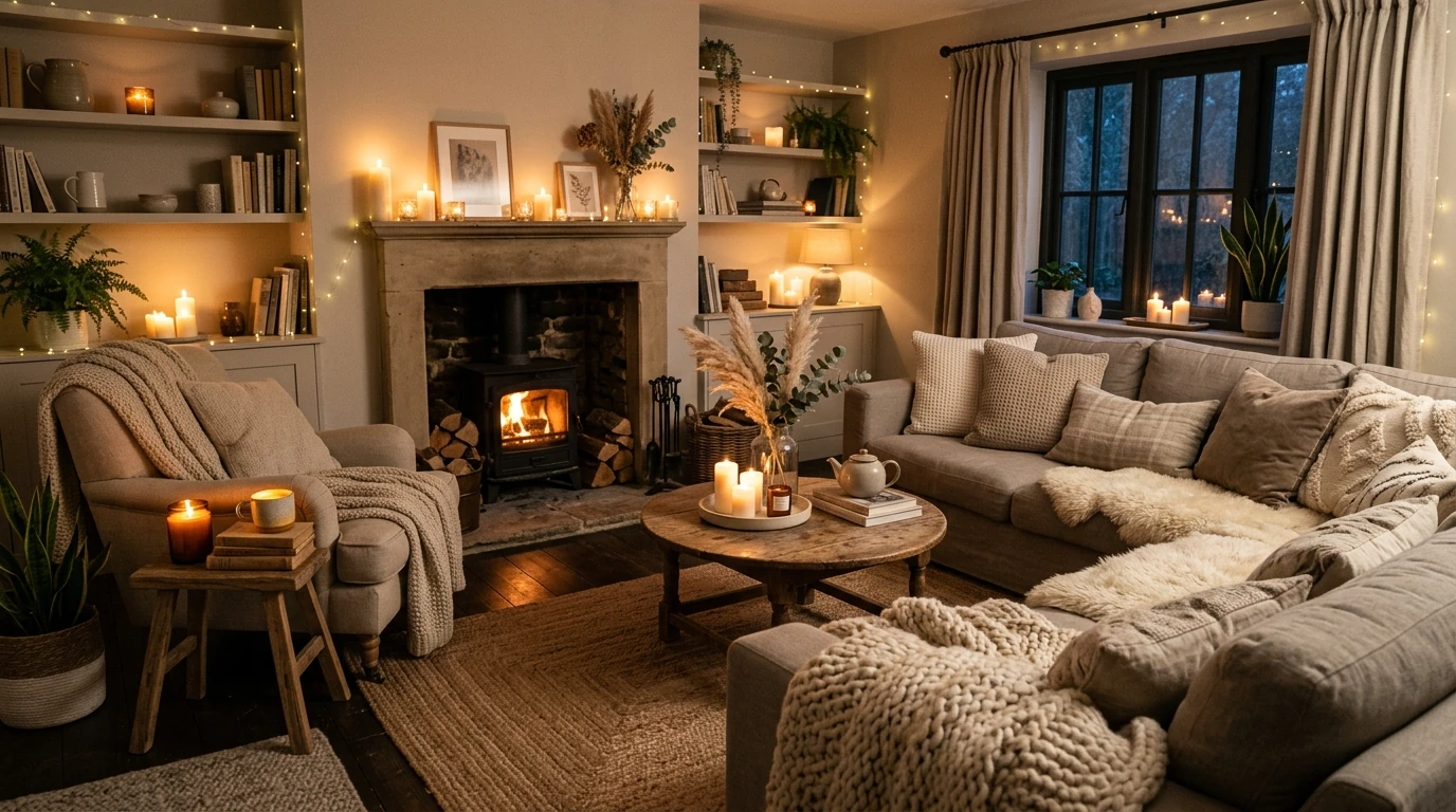 Warm Cosy Living Room Ideas for Comfortable Evenings In idea 13
