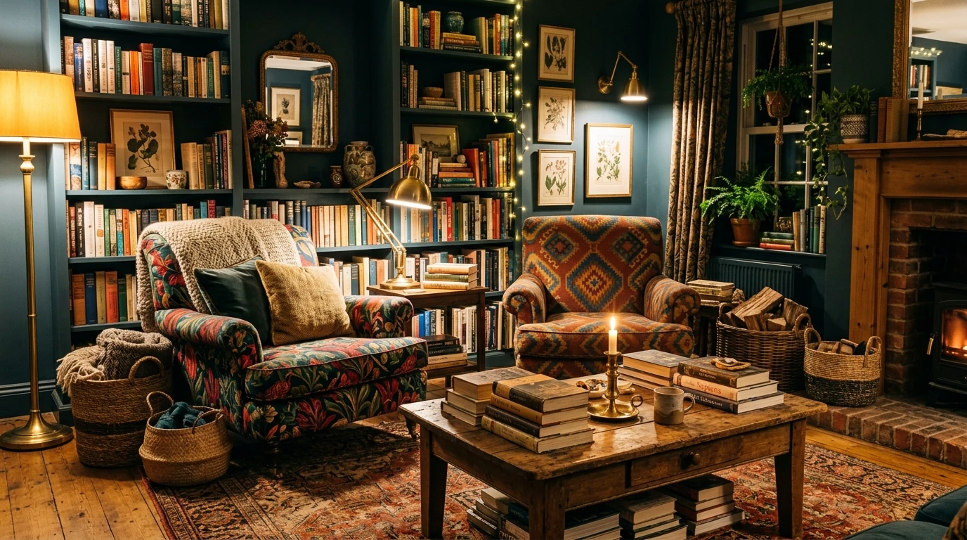 Warm cozy eclectic home idea 3