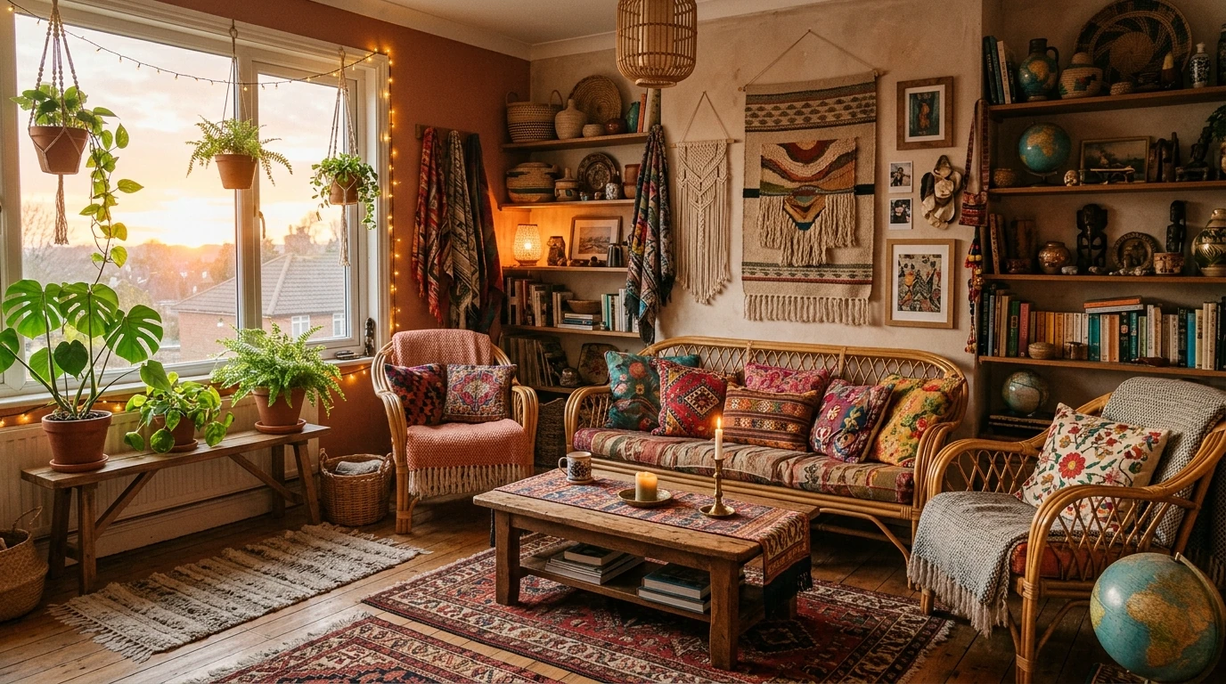 Warm cozy eclectic home idea 5