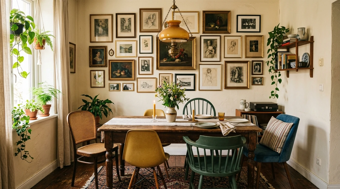 Warm cozy eclectic home idea 10