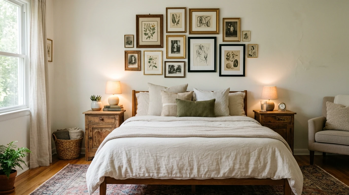 Warm cozy eclectic home idea 12