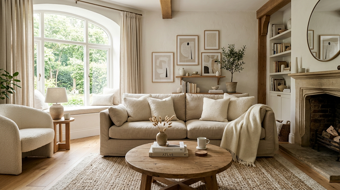 14 Warm Neutral Living Room Ideas for Timeless Comfort