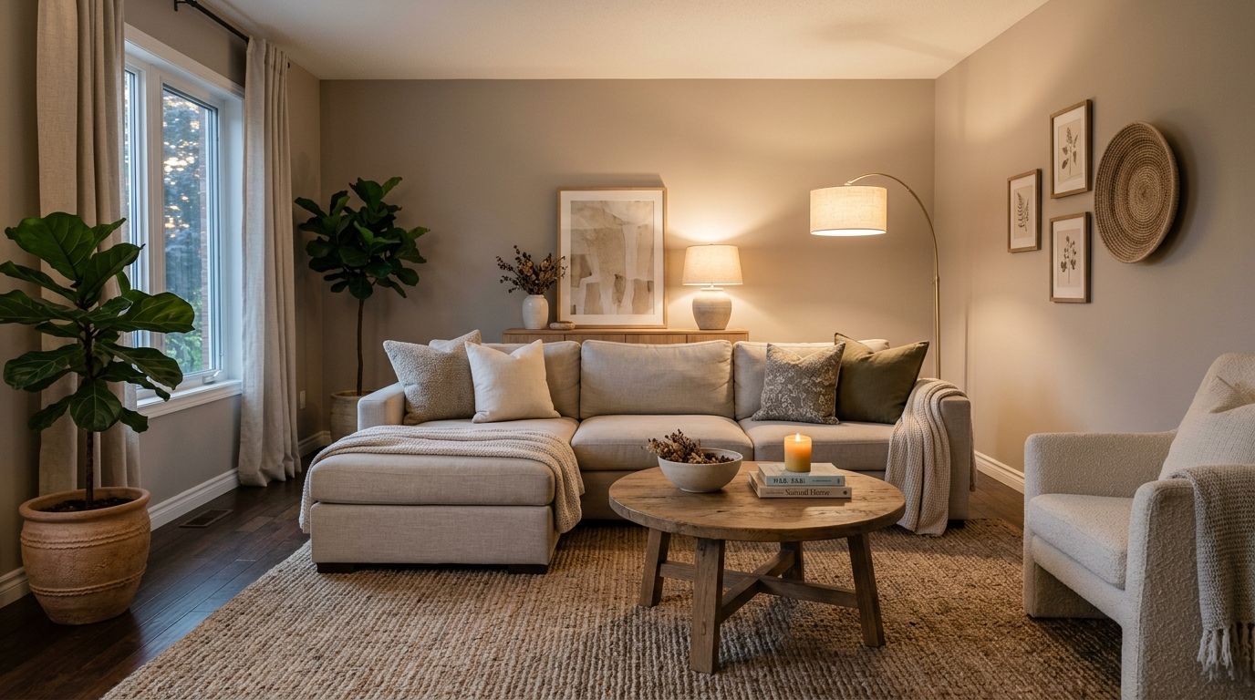 Warm Neutral Living Room Ideas for Timeless Comfort idea 2