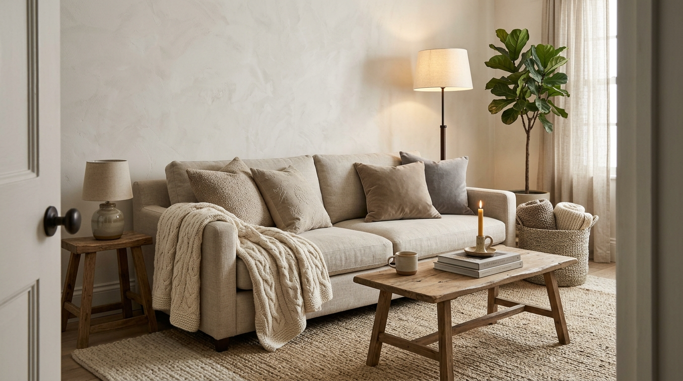 Warm Neutral Living Room Ideas for Timeless Comfort idea 4