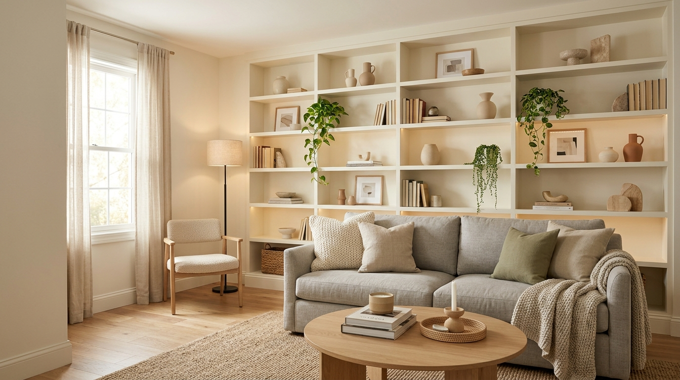 Warm Neutral Living Room Ideas for Timeless Comfort idea 13